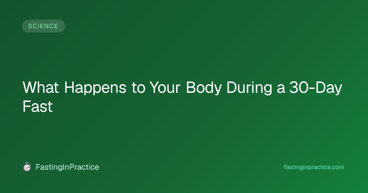 What Happens to Your Body During a 30-Day Fast | FastingInPractice